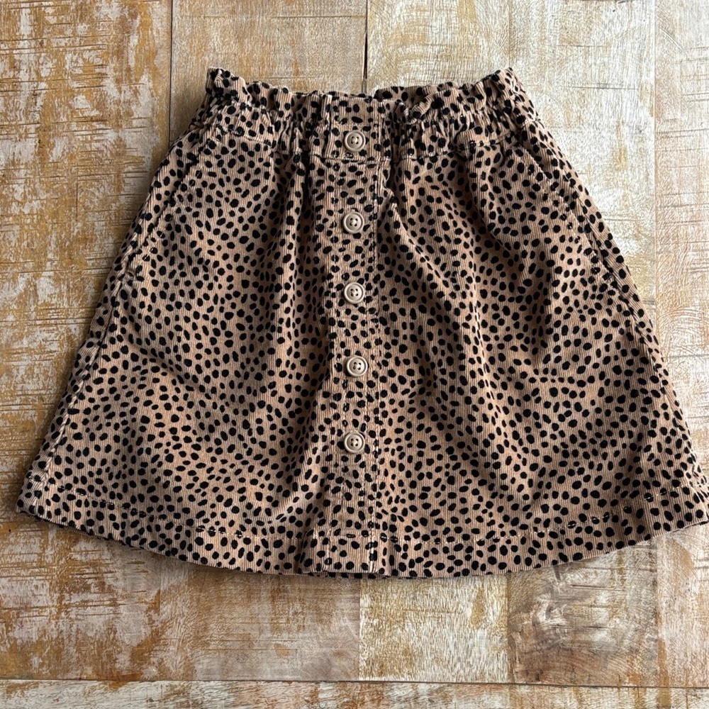 Crewcuts Animal Print Skirt 6-7yr